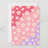 Jonge Wilde en Drie Dag Partij Boho Daisy Kaart (Achterkant)