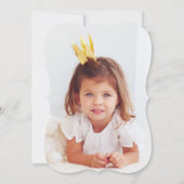 Jonge, wilde en drie fotoverjaardagsuitnodigingen. kaart (Achterkant)