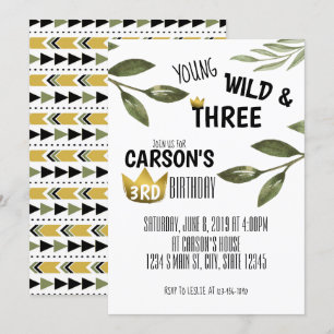 Jonge wilde en drie jaar kaart