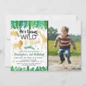 Jonge wilde en Drie jongens Derde verjaardag Uitno Kaart (Voorkant)