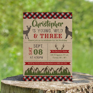 Jonge wilde en Drie jongens Derde verjaardag Uitno Kaart