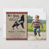 Jonge wilde en Drie jongens Derde verjaardag Uitno Kaart (Voorkant)