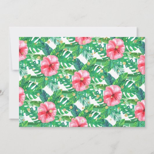 Jonge wilde en drie meisjes 3e verjaardag kaart (Achterkant)