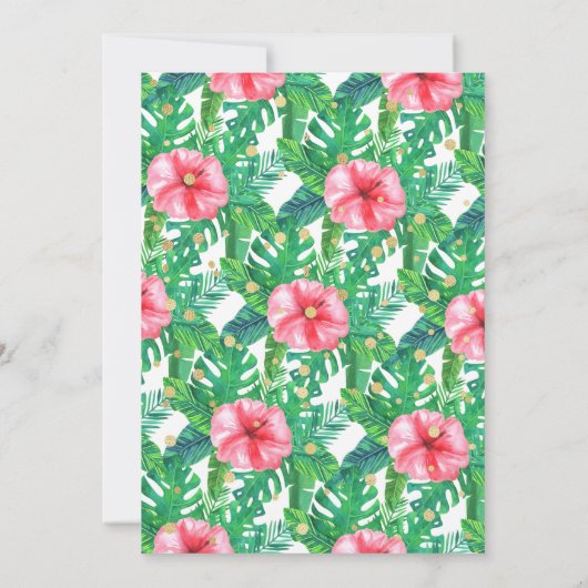 Jonge wilde en drie meisjes 3e verjaardag kaart (Achterkant)