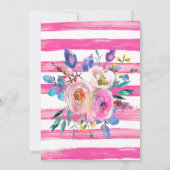 Jonge wilde en Drie meisjes Boho Floral 3e verjaar Kaart (Achterkant)