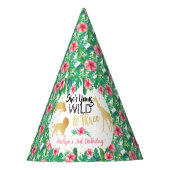 Jonge wilde en Drie meisjes Derde verjaardag Feesthoedjes (Voorkant)