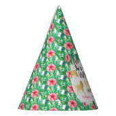 Jonge wilde en Drie meisjes Derde verjaardag Feesthoedjes (Links)