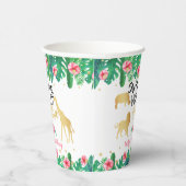 Jonge wilde en Drie meisjes Derde verjaardag Papieren Bekers (Rechts)