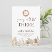 Jonge, Wilde en Drie Neutrale Bladen nodigen uit Kaart (Staand voorkant)