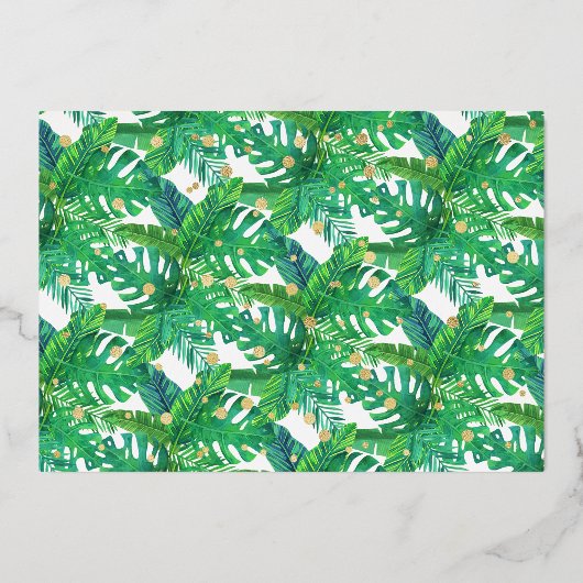 Jonge wilde en Drie Oerwouden jongens 3e verjaarda Folie Uitnodiging (Achterkant)