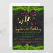 Jonge wilde en Drie Partij Wilde Derde Dag Kaart (Voorkant / Achterkant)