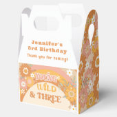 Jonge wilde en drie retro 70s verjaardag Favor Box Bedankdoosjes (Geopend)