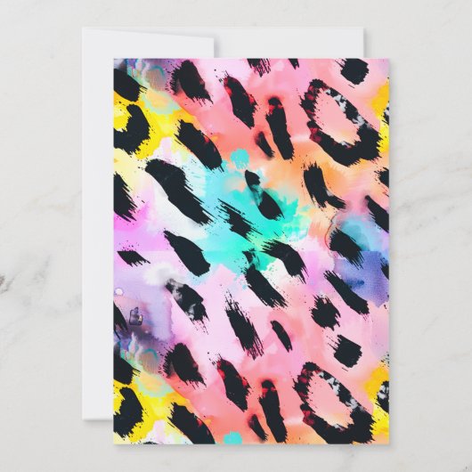 Jonge wilde en drie Safari-dieren 3e verjaardag Kaart (Achterkant)