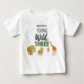 Jonge Wilde en Drie Safari Dieren Jongen Verjaarda (Voorkant)