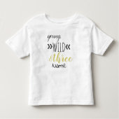 Jonge, wilde en Drie Toddler T-Shirt (Voorkant)