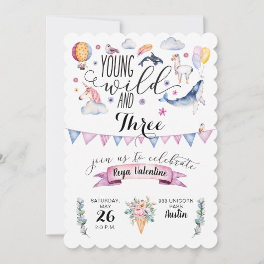 Jonge, Wilde en Drie Uitnodigingen van de Partij v (Voorkant)