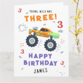 Jonge wilde en driedaagse Kinder monsternar Kaart (Gele Bloem)