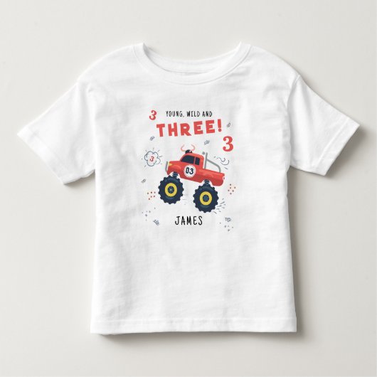 Jonge wilde en driedaagse Kinder monsternar Kinder Shirts (Voorkant)