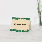 Jonge, wilde en driedaagse voedselsignalen bedankkaart (Voorkant)