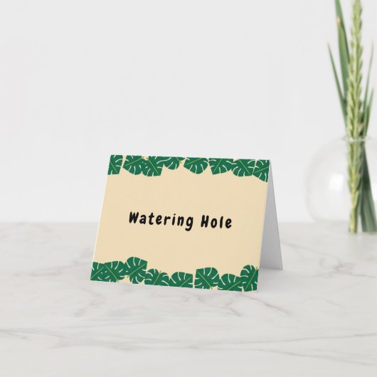 Jonge, wilde en driedaagse voedselsignalen bedankkaart (Voorkant)