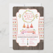 Jonge, Wilde en Driejarige uitnodiging (Voorkant)