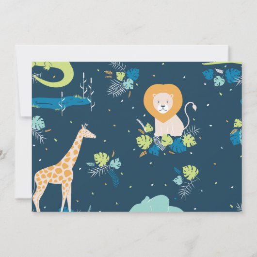 Jonge, Wilde en Driejarige uitnodiging (Achterkant)