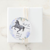 Jonge wilde en gratis galoping Appaloosa verjaarda Bedankjes Labels (In situ)