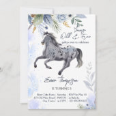 Jonge wilde en gratis galoping Appaloosa verjaarda Kaart (Voorkant)