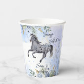 Jonge wilde en gratis galoping Appaloosa verjaarda Papieren Bekers (Achterkant)