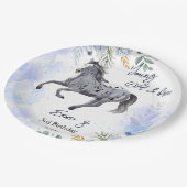 Jonge wilde en gratis galoping Appaloosa verjaarda Papieren Bordje (Gekanteld)