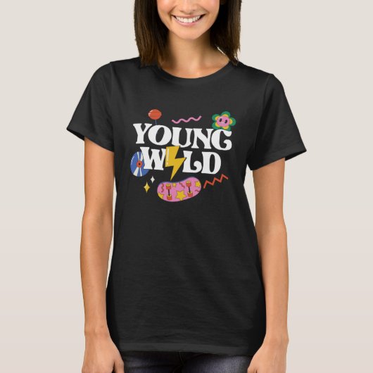 Jonge Wilde Lollypop Skateboard Kinderen T-shirt (Voorkant)