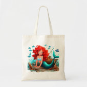 Jonge zeemeermin tote bag (Voorkant)