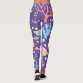 jonge zeemeerminnende meisjes leggings (Achterkant)