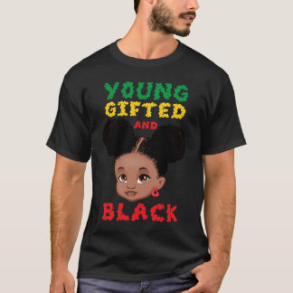 Jonge zwarte Afrikaanse peuter meisje kinderen T-shirt