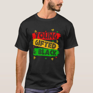 Jonge zwarte Black  Black Girl Magic en zwarte ges T-shirt