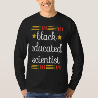 Jonge zwarte en geschoolde Afrikaanse wetenschappe T-shirt