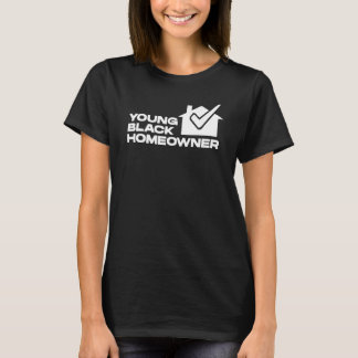 Jonge zwarte huiseigenaar Nieuw huis feest Huis v T-shirt