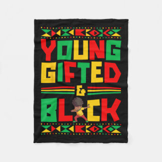 Jonge zwarte jongen Afro-Amerikaanse geschiedenis  Fleece Deken