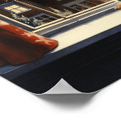 Jonge zwarte jongen bij raam - Christmas Night Won Poster (Hoek)