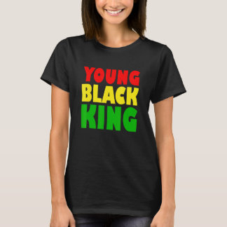 Jonge Zwarte Koning Afro-Amerikaans Zwarte Erfgoed T-shirt