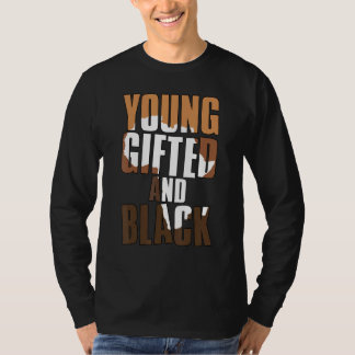 Jonge zwarte meid Melanine Koningin Meisjes Kinder T-shirt