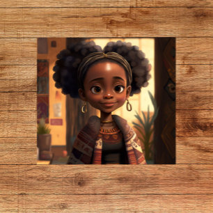 Jonge zwarte meisjes mondiger maken: Cultuur viere Poster