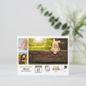 JONGEJONGEN STATISTIEKEN Foto Collage Modern Lande Briefkaart (Staand voorkant)