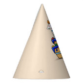 Jongen 10e verjaardag, 10 op de zoete blauwe Cake Feesthoedjes (Links)