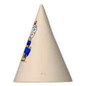 Jongen 10e verjaardag, 10 op de zoete blauwe Cake Feesthoedjes (Rechts)