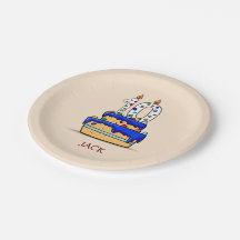 Jongen 10e verjaardag, 10 op de zoete blauwe Cake