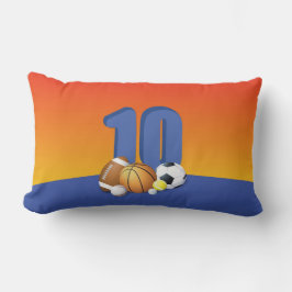 Jongen 10th Birthday Sports Balls Kussen