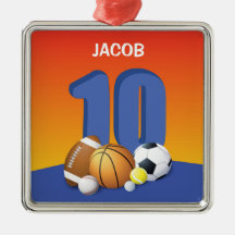 Jongen 10th Birthday Sports Balls