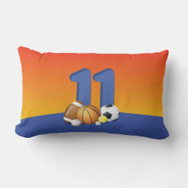 Jongen 11th Birthday Sports Balls Kussen
