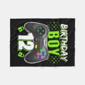 Jongen 12 Videospel Controller Gamer 12e Verjaarda Fleece Deken (Voorkant (Horizontaal))